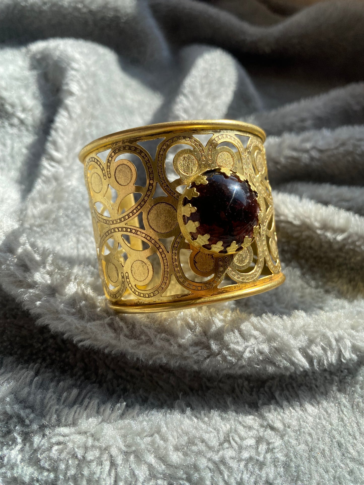 Royal Gemstone Antique Cuff Bracelet