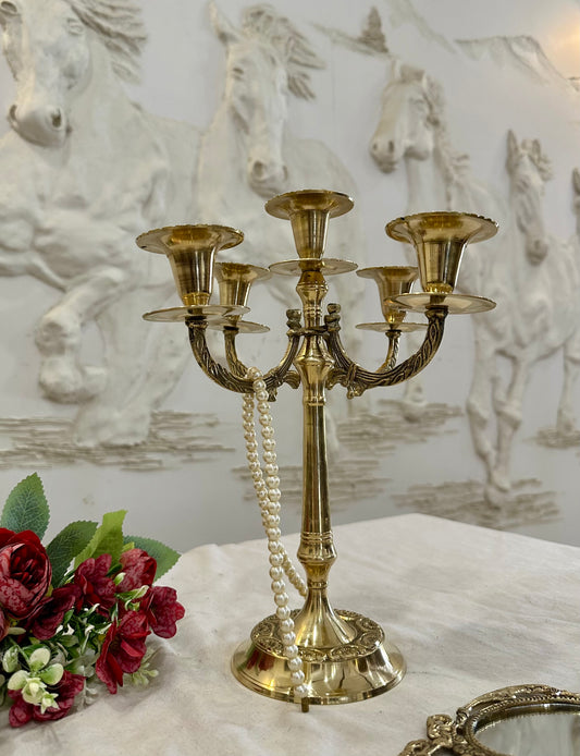 The Ornate Brass Candelabra